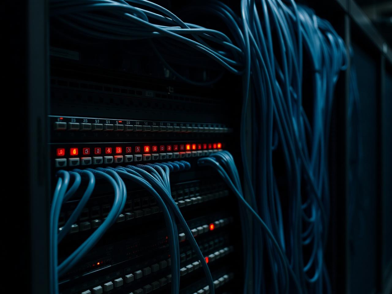 Network infrastructure illustration